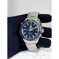 buy Omega seamaster GMT blue dial super clone replica watches in dubai  at watchesindubai.com