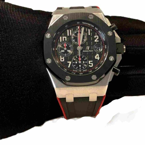 Audemars Piquet Royal Oak Offshore black Dial with Red black strap 1:1 Super clone watch