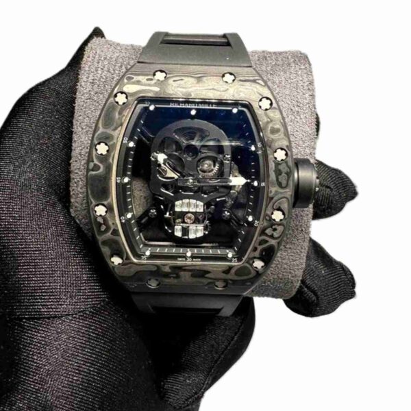 Richard Mille RM52 Skull with carbon working tourbillon Black super clone 1:1 watch