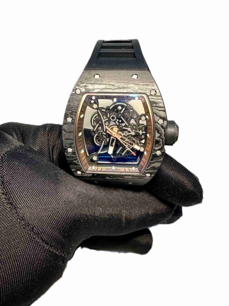 RICHARD MILLE RM 055 black carbon with rosegold marking super clone 1:1 Slim watch