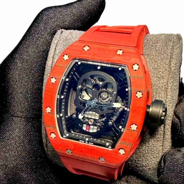 Richard Mille RM52 Skull Red watch working tourbillon super clone 1:1 watch