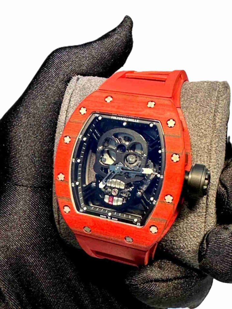 Richard Mille RM52 Skull Red watch working tourbillon super clone 1:1 watch