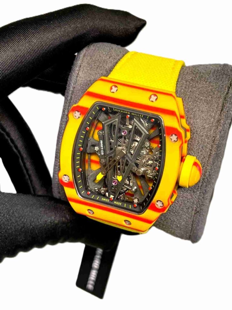 Richard Mille RM 27-03 yellow super clone replica watches in Dubai