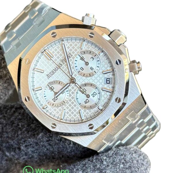 Audemars Piguet Royal Oak Chronograph white dial super clone replica watches in dubai at watchesindubai.com