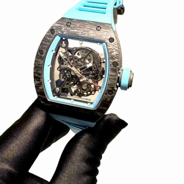 Richard Mille RM 055 Yas Marin black dial blue strap super clone slim 1:1 watches in dubai