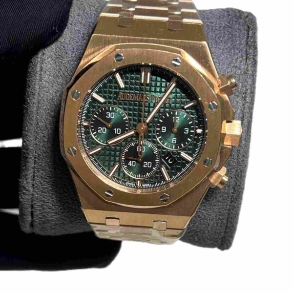 Audemars Piguet Royal Oak Rose gold green dial chronograph 1:1 super clone watch
