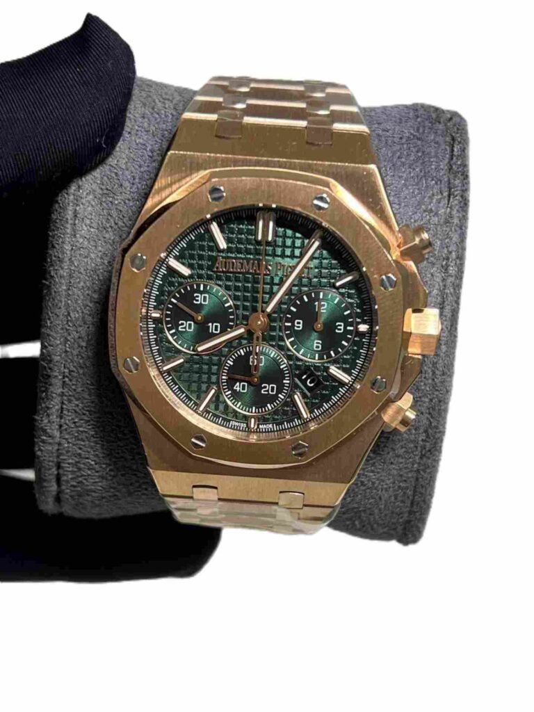 Audemars Piguet Royal Oak Rose gold green dial chronograph 1:1 super clone watch