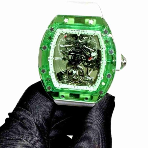 Richard Mille RM 56-01 green sapphire crystal tourbillon complete working super clone watch