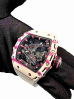RM 38-02 white with working tourbillon super clone watches in dubai