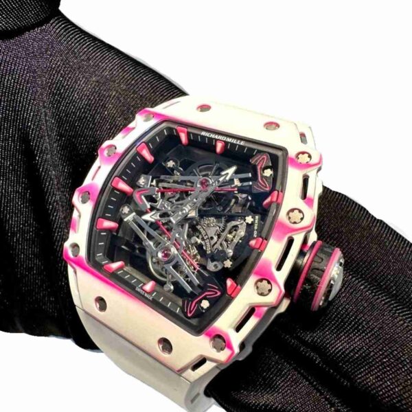 RM 38-02 white with working tourbillon super clone watches in dubai