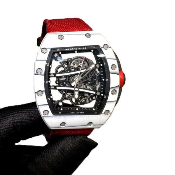 Richard Mille RM 61-01 with red velcro strap super clone replica watches in Dubai
