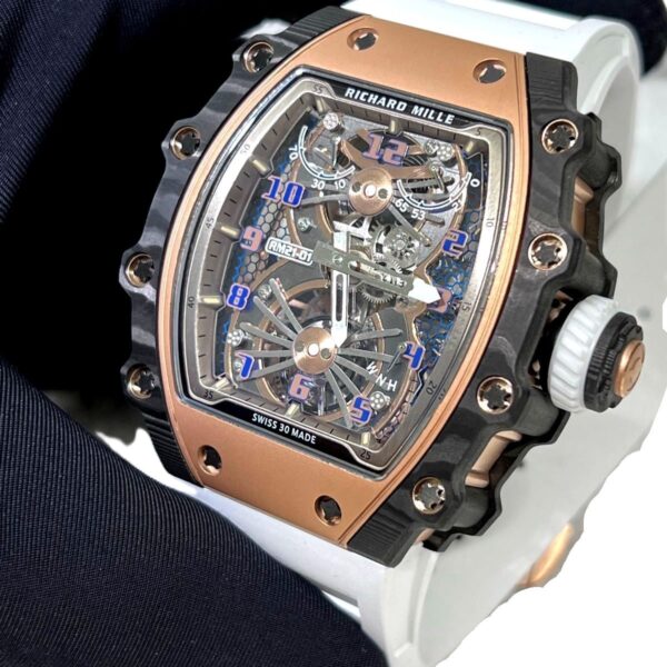 Richard Mille RM 21-01 white super clone replica watches in Dubai