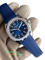 PATEK PHILIPPE AQUANAUT 5167A BLUE STRAP SLIM SUPER CLONE WATCH
