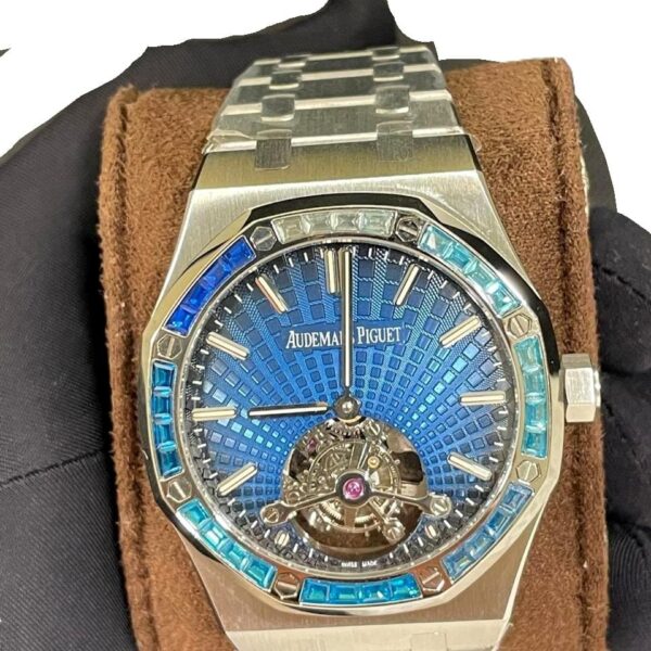 Audemars Piguet Royal Oak TOURBILLON EXTRA-THIN STONED BEZEL 1:1 Super clone watch