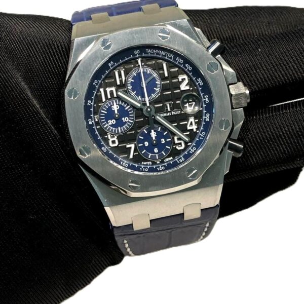Audemars Piguet Royal Oak Offshore black dial blue strap 1:1 Super clone watch