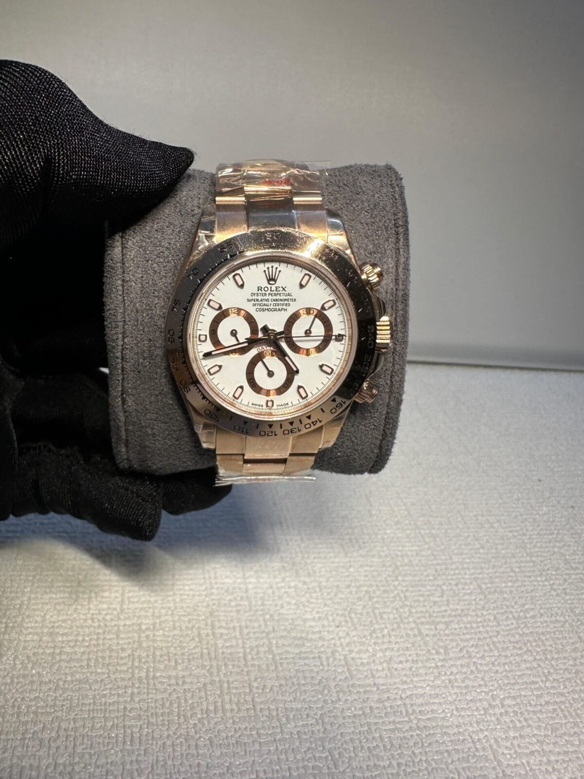 Rolex Cosmograph Daytona White Dial Rose Gold