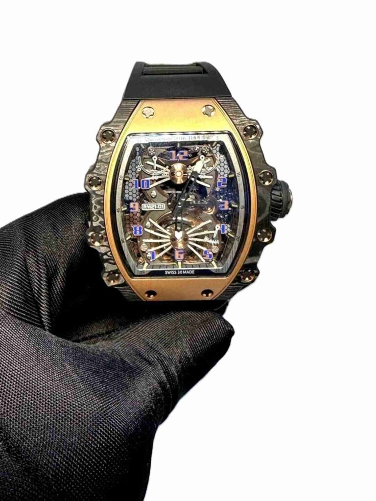 Richard Mille RM 21-01 black with rose gold super clone replica watches in Dubai