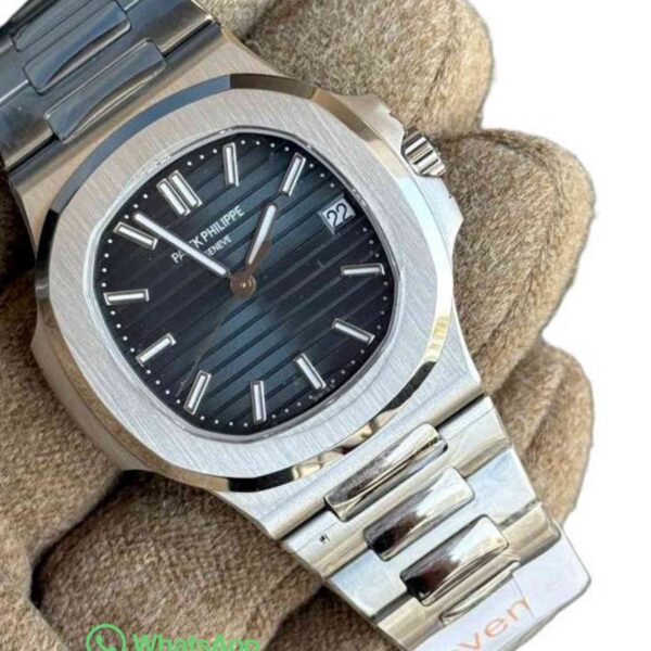 PATEK PHILIPPE NAUTILUS BLACK BLUE DIAL SLIM SUPER CLONE WATCHES IN DUBAI