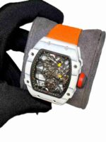 Richard Mille RM 27-02 with orange velcro strap super clone replica watches in Dubai