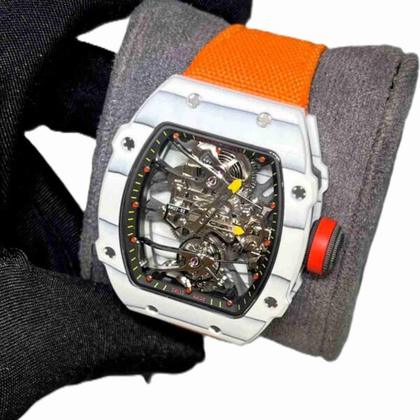 Richard Mille RM 27-02 with orange velcro strap super clone replica watches in Dubai