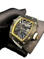 Richard Mille RM 12-01 with white rubber strap super clone replica watches in Duba