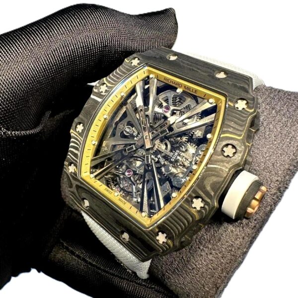 Richard Mille RM 12-01 with white rubber strap super clone replica watches in Duba