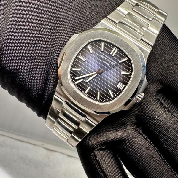 PATEK PHILIPPE NAUTILUS BLACK BLUE DIAL SLIM SUPER CLONE WATCHES IN DUBAI