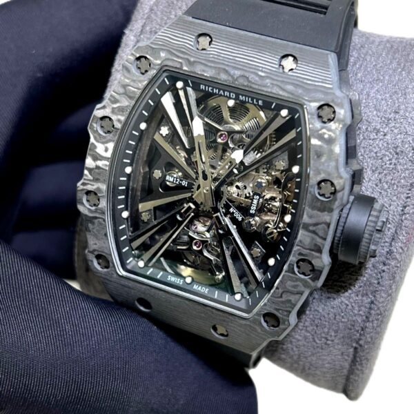 Richard Mille RM 12-01 with black rubber strap super clone replica watches in Dubai