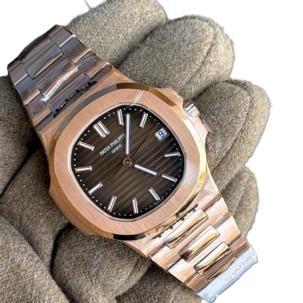 Patek Philippe Nautilus 5711R ROSE GOLD SWISS SUPER CLONE SLIM WATCH