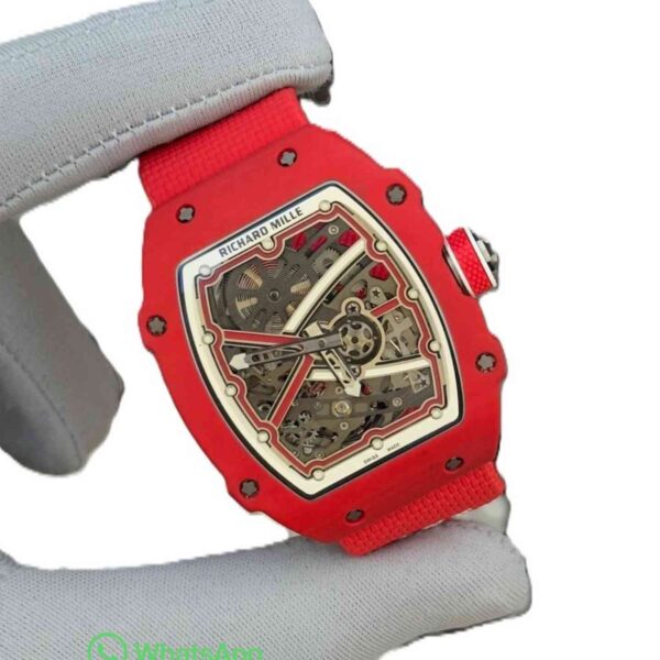 Richard Mille RM67-02 customised Red color super clone watch complete working