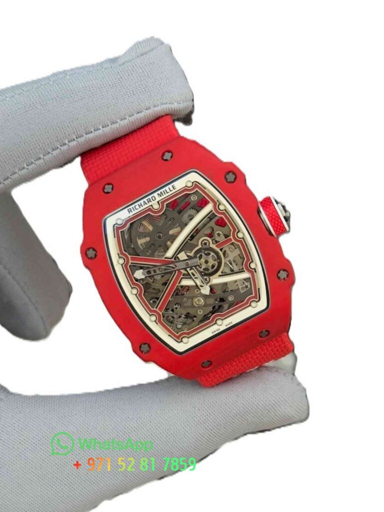 Richard Mille RM67-02 customised Red color super clone watch complete working