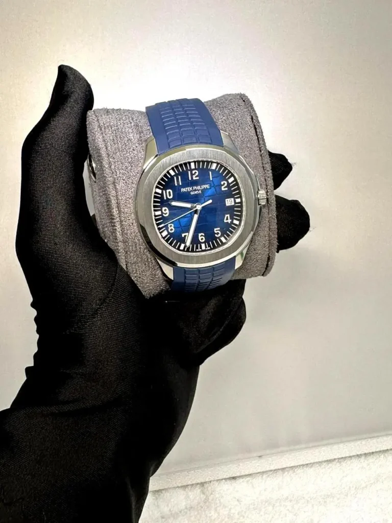 PATEK PHILIPPE AQUANAUT 5167A DARK BLUE STRAP SUPER CLONE WATCH