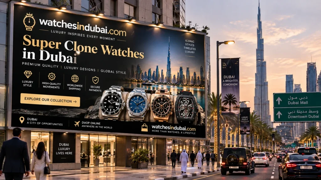 Luxury style watches in Dubai